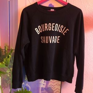 Clare V graphic sweatshirt